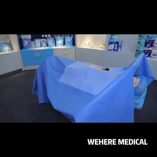 Sterile Fenstrated Surgical Drape with Tape